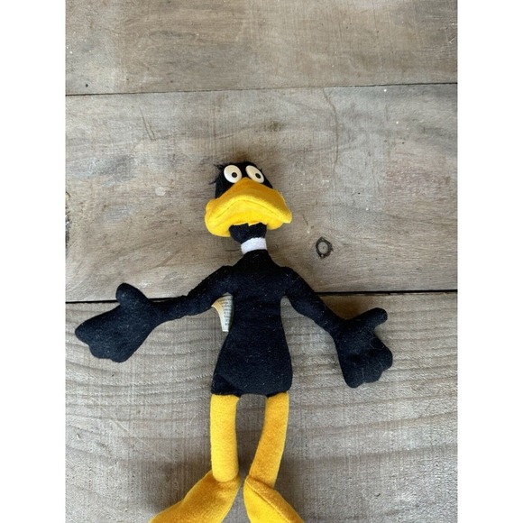Vintage‎ Warner Brothers 9inch Daffy Duck Preloved Looney Toons 1996 - Picture 3 of 10